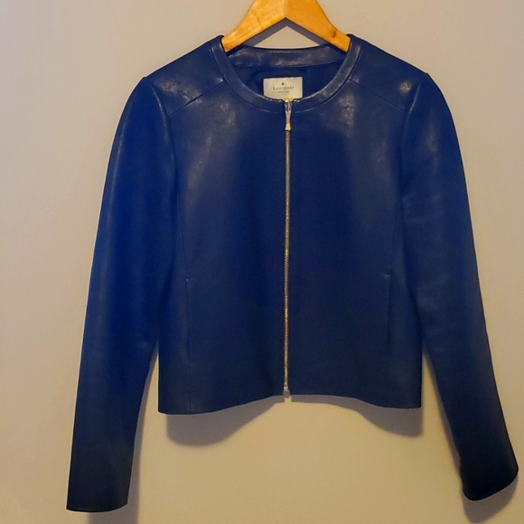 Kate♠️Spade Genuine Lambskin Leather Jacket - Picture 1 of 13